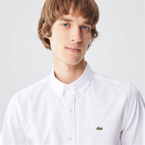 Lacoste Erkek Slim Fit Beyaz Gömlek CH2231 31B Lacoste