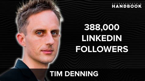 How To Use Linkedin To Grow Your Business W Tim Denning 388k