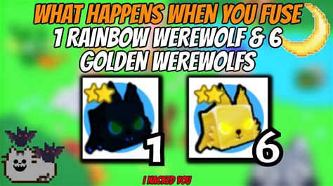 What Happens When You Fuse Rainbow Werewolf And Golden Werewolf In