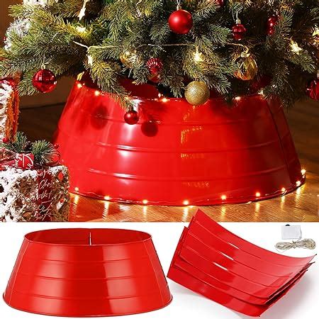 Amazon Hiboom Large Christmas Tree Collar 28 Inch Metal Tree