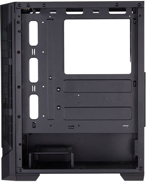 FSP CMT260 Tempered Glass Black Steel ATX Mid Tower Desktop Chassis