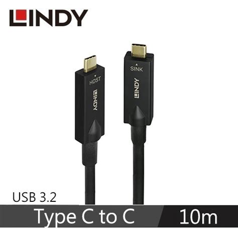 Lindy林帝 主動式usb32 Gen 2 Type C 公 To 公 光電混合線 10m Usb周邊專館 Eclife良興購物網