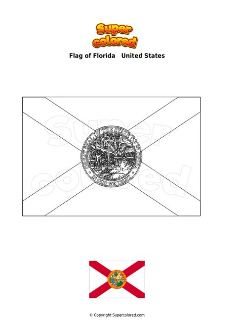 Printable Florida State Flag