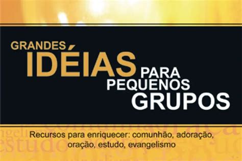 Livro Grandes Ideias Para Pequenos Grupos