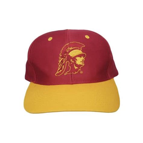 Usc Trojans Vintage S College Snapback Cap Hat Logo Ebay