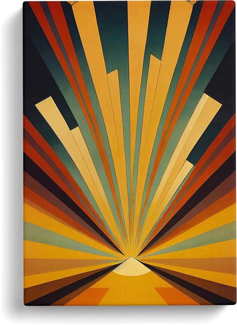 Sun Art Deco Vol2 Canvas Print For Living Room Bedroom Home Office