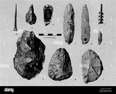 El Hombre Fósil Edad De Piedra Temprana Artefactos De Kents Cavern