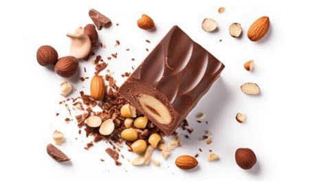 Premium Photo Delicious Gianduia Nougat With Chocolate And Hazelnuts