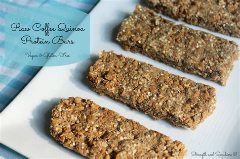 Recipe Redux Raw Coffee Quinoa Protein Bars Strength And Sunshine