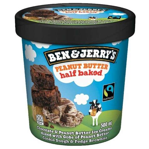 Ben And Jerry’s Peanut Butter Half Baked 8x500ml