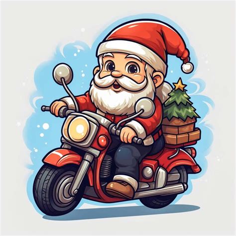 Premium AI Image Cute Cartoon Of A Santa Claus Holding A Gift Box