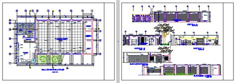 Multipurpose Room Dwg Detail For Autocad Designs Cad