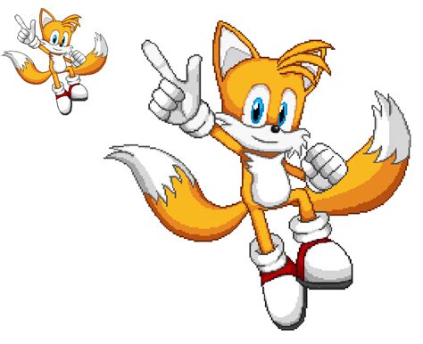 Tails (Pixel Art V2) by DarkTremor100 on DeviantArt