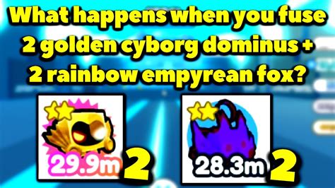 What Happens When You Fuse 2 Golden Cyborg Dominus And 2 Rainbow