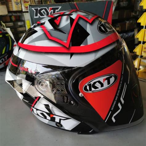 KYT NFJ HELMET ESPARGARO REPLICA 2018 M L XL ORIGINAL Shopee Malaysia