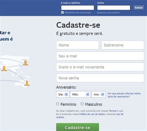 Como Fazer Uma Conta No Facebook Múito Fácil Guia Do Internauta