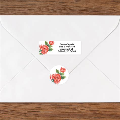 Floral Address Labels Flower Address Labels Miles Kimball