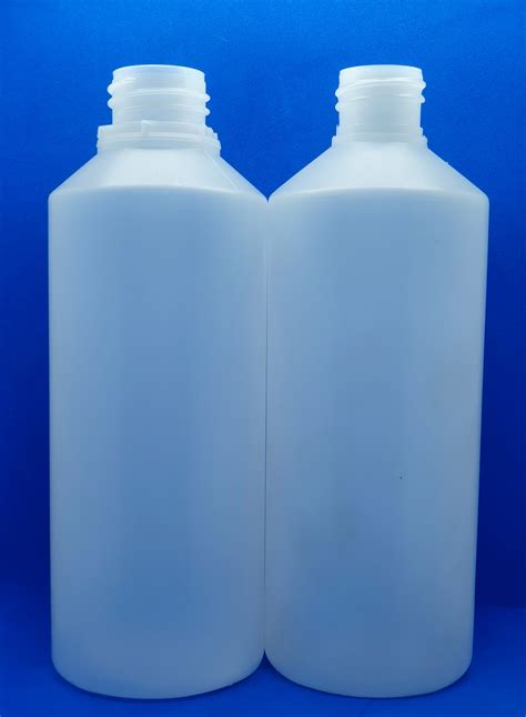 New 500ml Cylindrical Bottle HDPE 500ml Round 28 And 32mm Necks