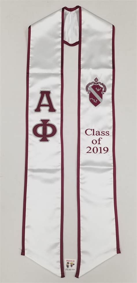 Alpha Phi Graduation Sash Stole Etsy