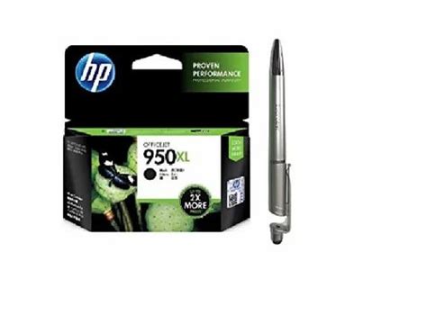 HP 950 XL Black Ink Cartridge With ITGLOBAL 3 In 1 Ballpoint Pen Very