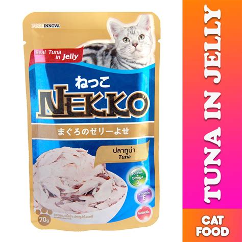 Nekko Tuna In Jelly Cat Food Pouch 70g Wet Food Shopee Philippines