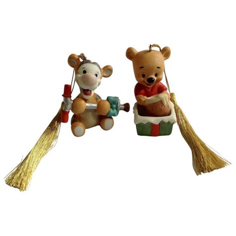 Winnie the Pooh and Tigger Ceramic Christmas Tree Ornaments Disney ...