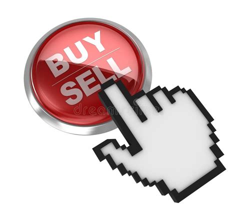 Sell Button Isolated Stock Illustration Illustration Of Press 14082993