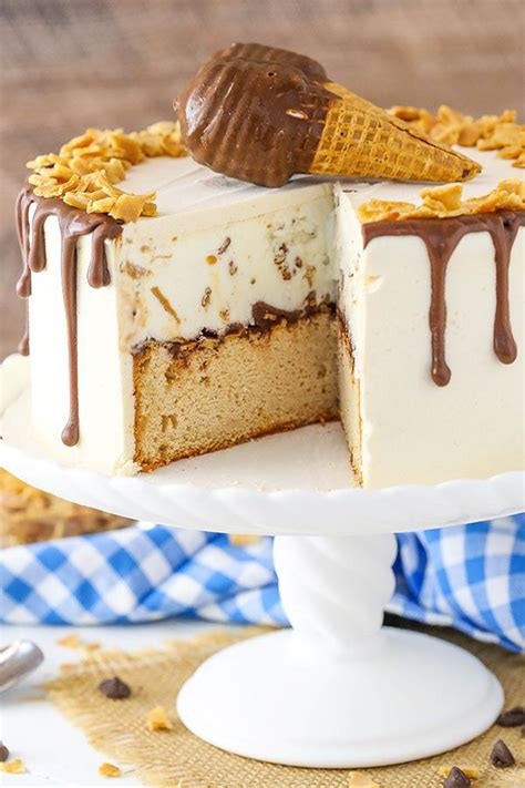 Peanut Butter Chocolate Ice Cream Cone Cake Recipe In 2020 Ice