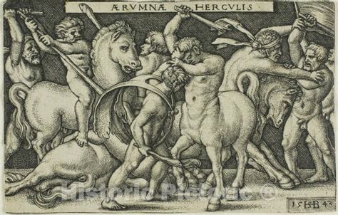 Art Print Hercules And The Centaurs From Labors Of Hercules Hans