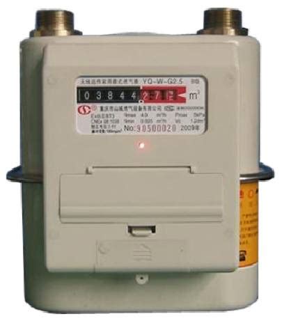 Wireless AMR Domestic Diaphragm Gas Meter Chongqing Shancheng Gas