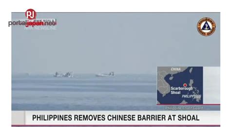 Inalis Ng Pilipinas Ang Lumulutang Na Harang Ng China Sa South China