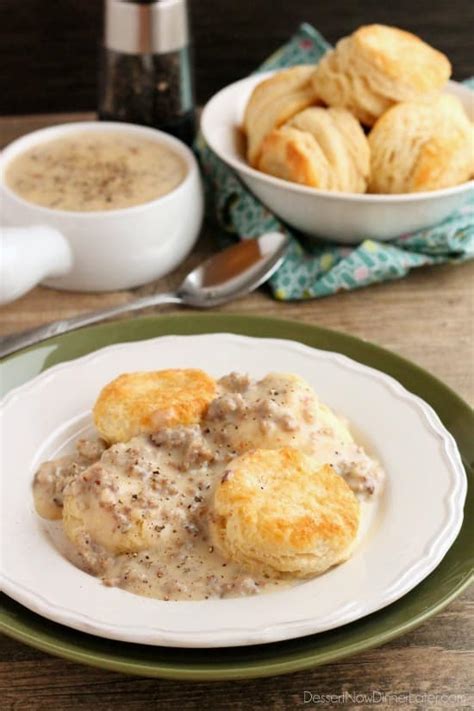 Biscuits and Gravy - Dessert Now, Dinner Later!