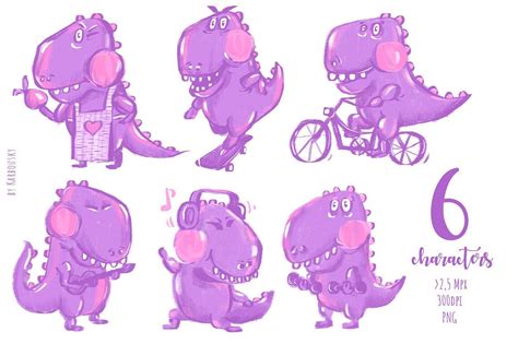 Dino Dippy by Karbouski on @creativemarket | Photo overlays, Custom ...