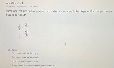 Solved Three Identical Light Bulbs Are Connected To A Ba