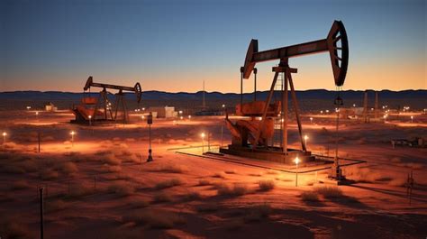 Premium Ai Image Oil Field Hd 8k Wallpaper Stock Photographic Image