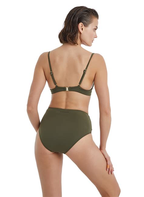 Kadın Push up Bikini Üstü 10654 Haki Blackspade