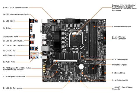 Msi B560m Pro Vdh Wifi Lga 1200 Micro Atx Intel Motherboard