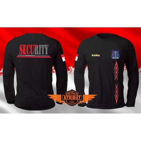 Kaos Security Lengan Panjang T Shirt Security Terbaru Lazada Indonesia