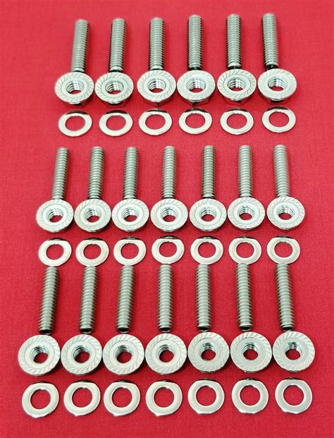 Amc Jeep 290 304 343 360 390 401 Oil Pan Stainless Steel Stud Kit Set