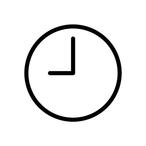 Nine O Clock Vector SVG Icon SVG Repo