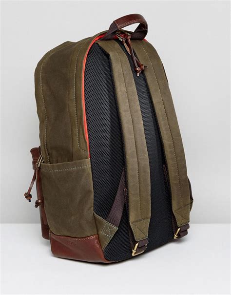 Lyst - Fossil Defender Backpack In Waxed Canvas in Green for Men