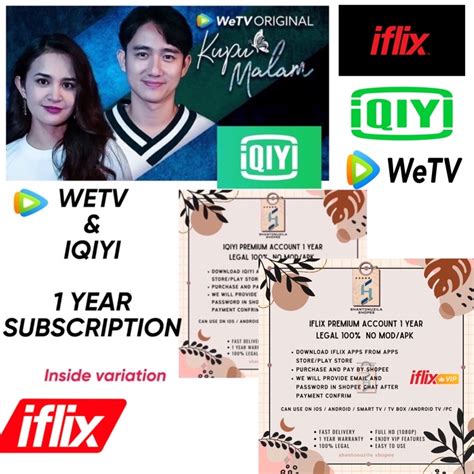 Viu Wetv Vip Premium Account Subscription Ios Android Smart Tv