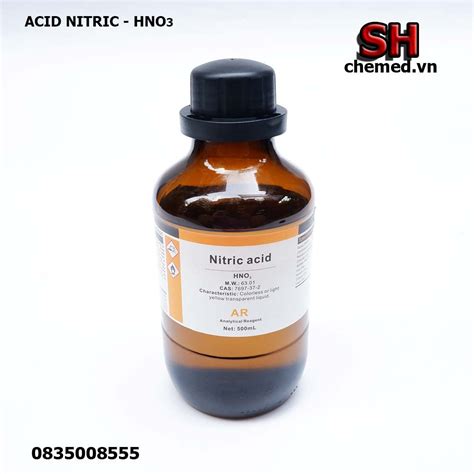 Dung Dịch Hóa Chất Hno3 Chai 500ml Acid Nitric Dùng Trong Thí Nghiệm Lazada Vn