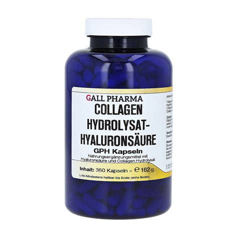 Collagen Hydrolysat Hyalurons Ure Gph Kapseln St Ck Medpex