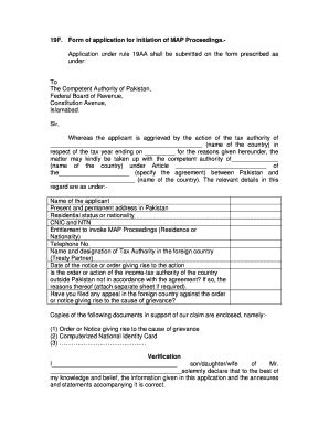 Fillable Online F Form Of Application For Initiation Of Map