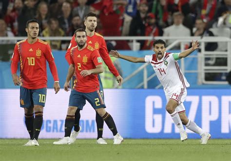 Espagne Maroc L Espagne Accroch E Le R Sum Du Match Et Les Buts