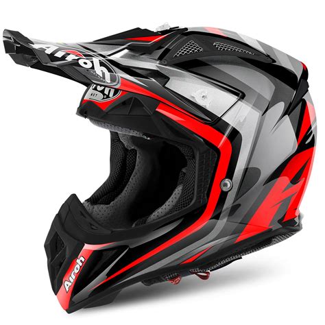 Casco De Motocross Airoh AVIATOR 2 2 WARNING RED GLOSS 2018 Cascos