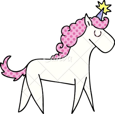 Quirky Comic Book Style Cartoon Unicorn Canva