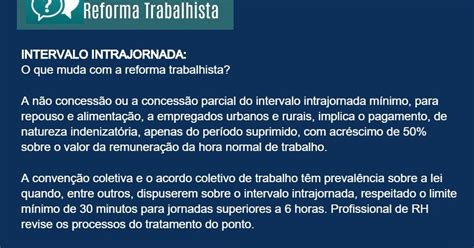 Marta Pierina Verona INTERVALO INTRAJORNADA O Que Muda A Reforma