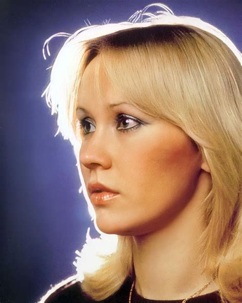 Song One She Song Beautiful Women Blonde Singer Agneta Fältskog